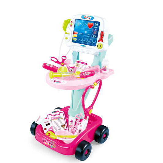 Kids Children'S Doctors Cart Playset
