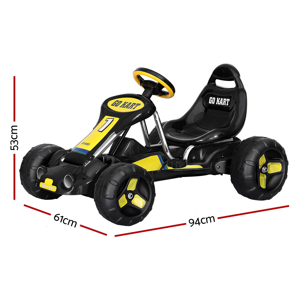 Rigo Kids Pedal Go Kart - Black