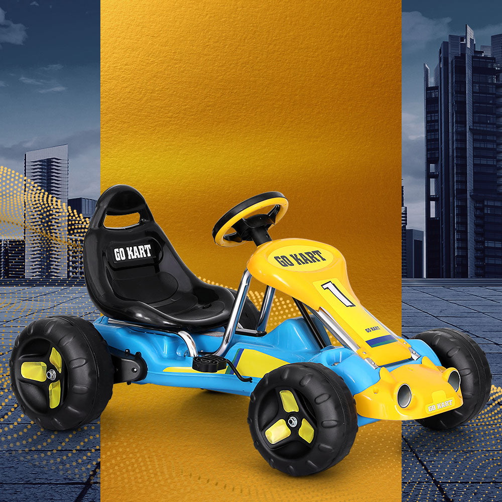 Rigo Kids Pedal Go Kart - Blue