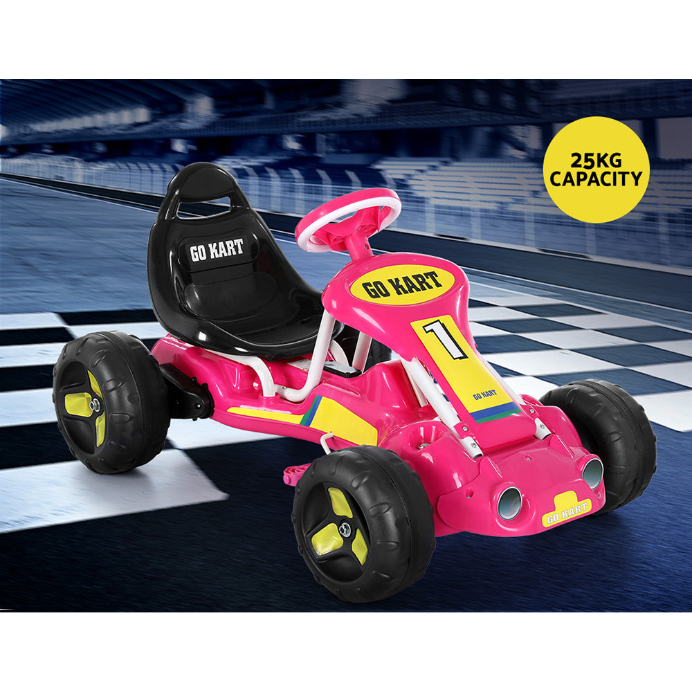 Rigo Kids Pedal Go Kart - Pink