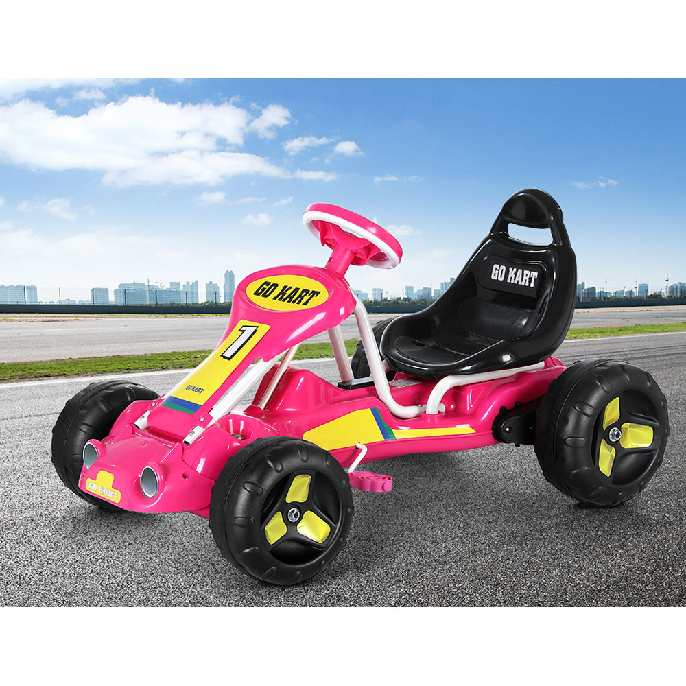 Rigo Kids Pedal Go Kart - Pink