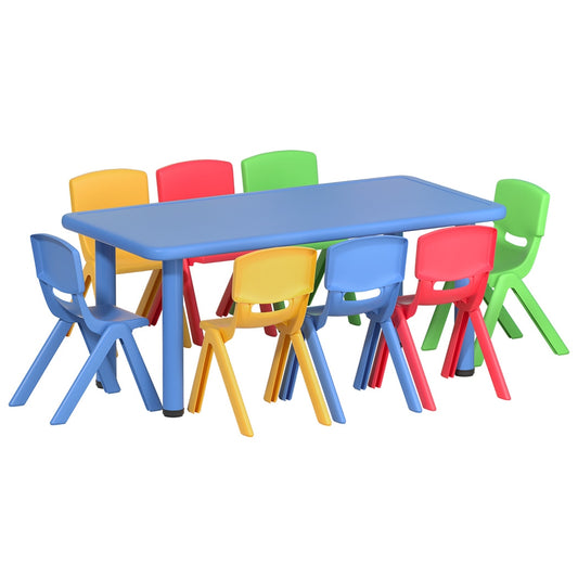 Keezi Kids Plastic Table And Chairs Set