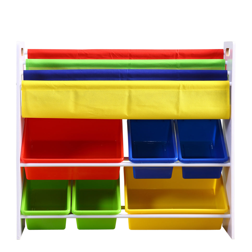 Levede 6 Bins Kids Toy Box Bookshelf Organiser Display Shelf Storage Rack Drawer