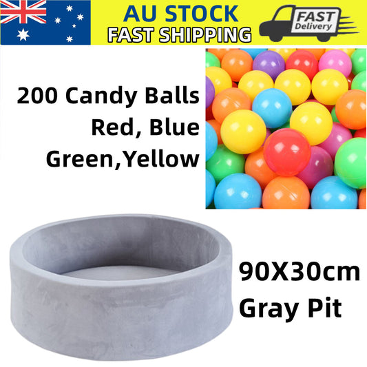 90X30Cm Soft Ball Pit +200 Balls