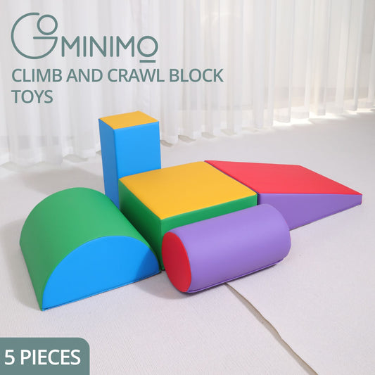 Gominimo 5Pcs Soft Climbing Foam Blocks