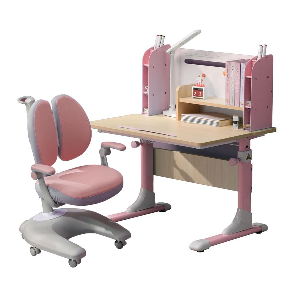 Adjustable Kids Ergonomic Study Desk Pink