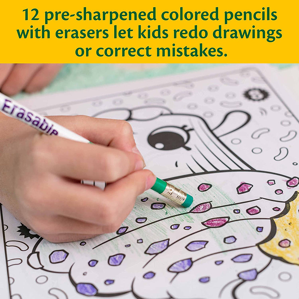 Yplus Erasable Colored Pencils 12Pcs